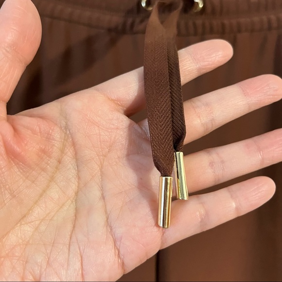 Joie High Waist Drawstring Pants Brown XS - Picture 7 of 11